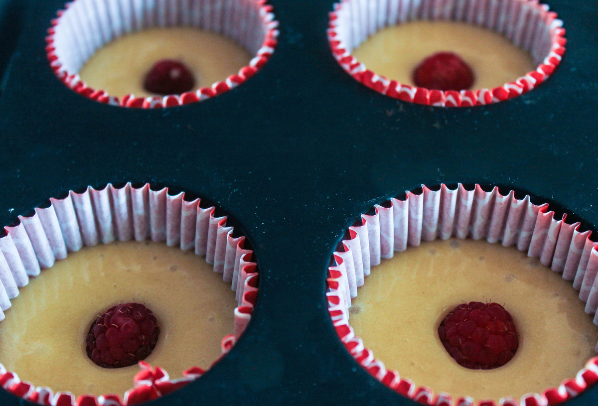 Cupcakes à la framboise