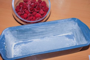 Cake aux framboises