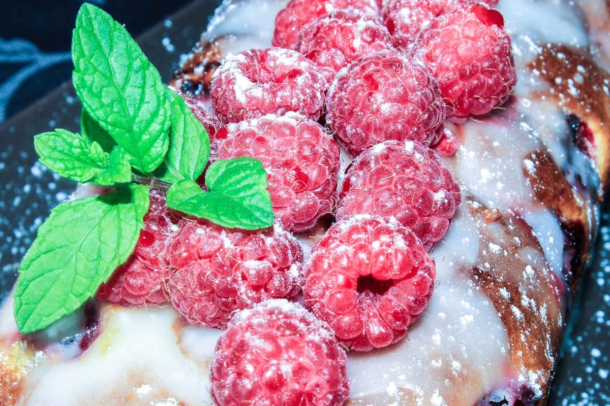 Cake aux framboises