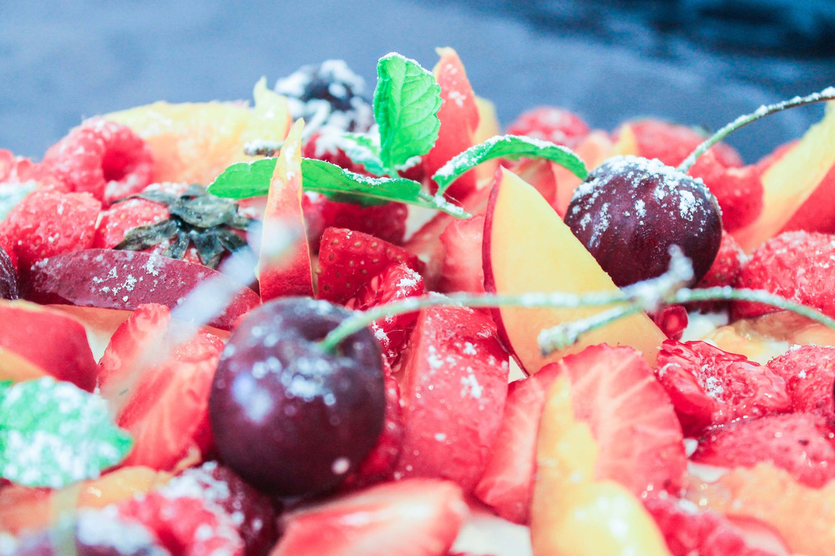 Pavlova aux fruits d'été