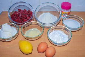 Cake aux framboises