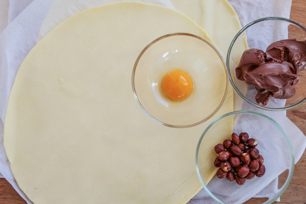 Tarte soleil Nutella noisettes