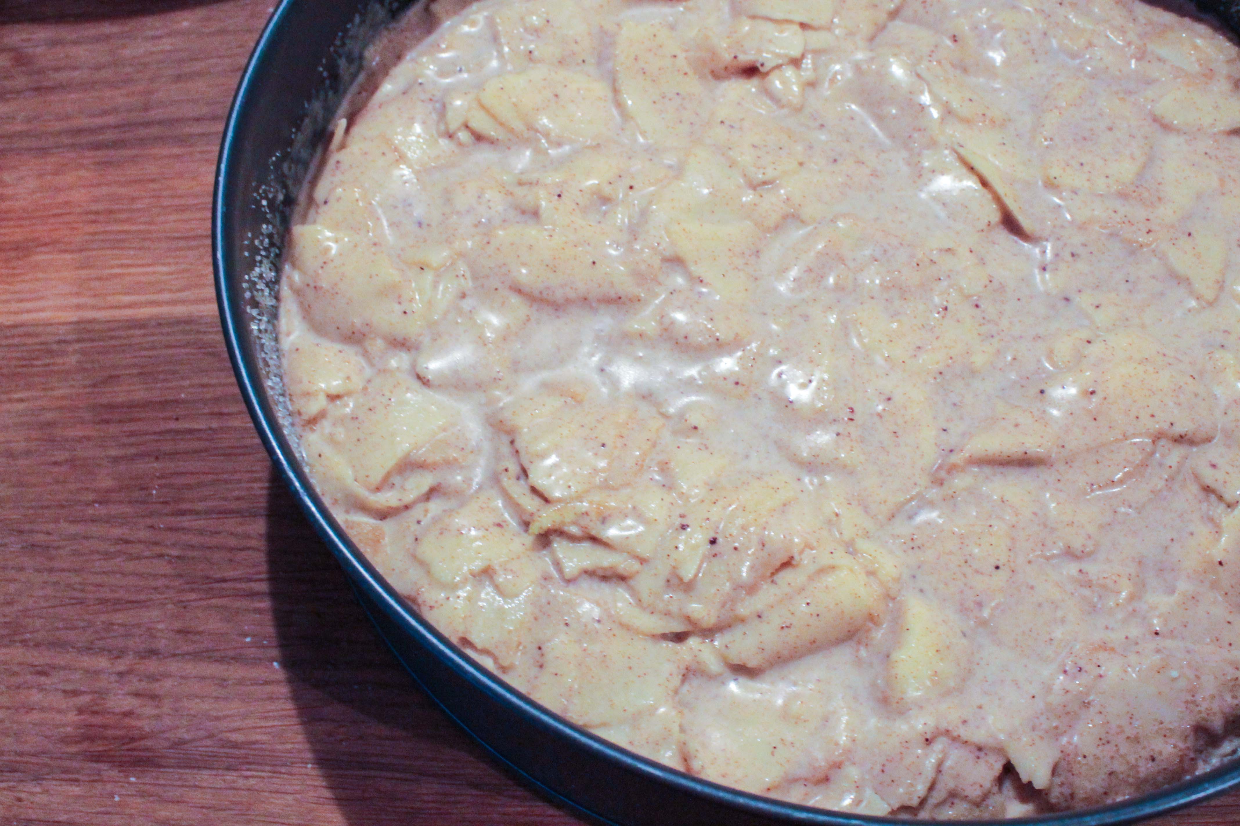 Gâteau invisible aux pommes