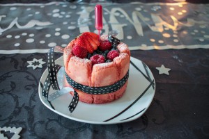 Charlottesindividuelles aux fruits rouges