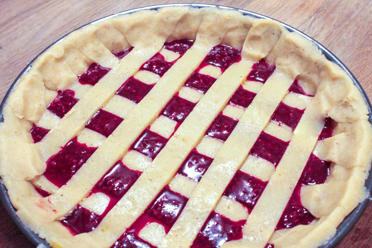 Linzertorte aux framboises