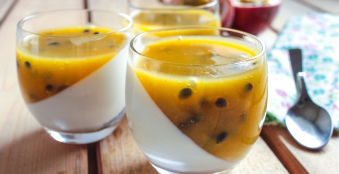 Panna cotta aux fruits de la passion