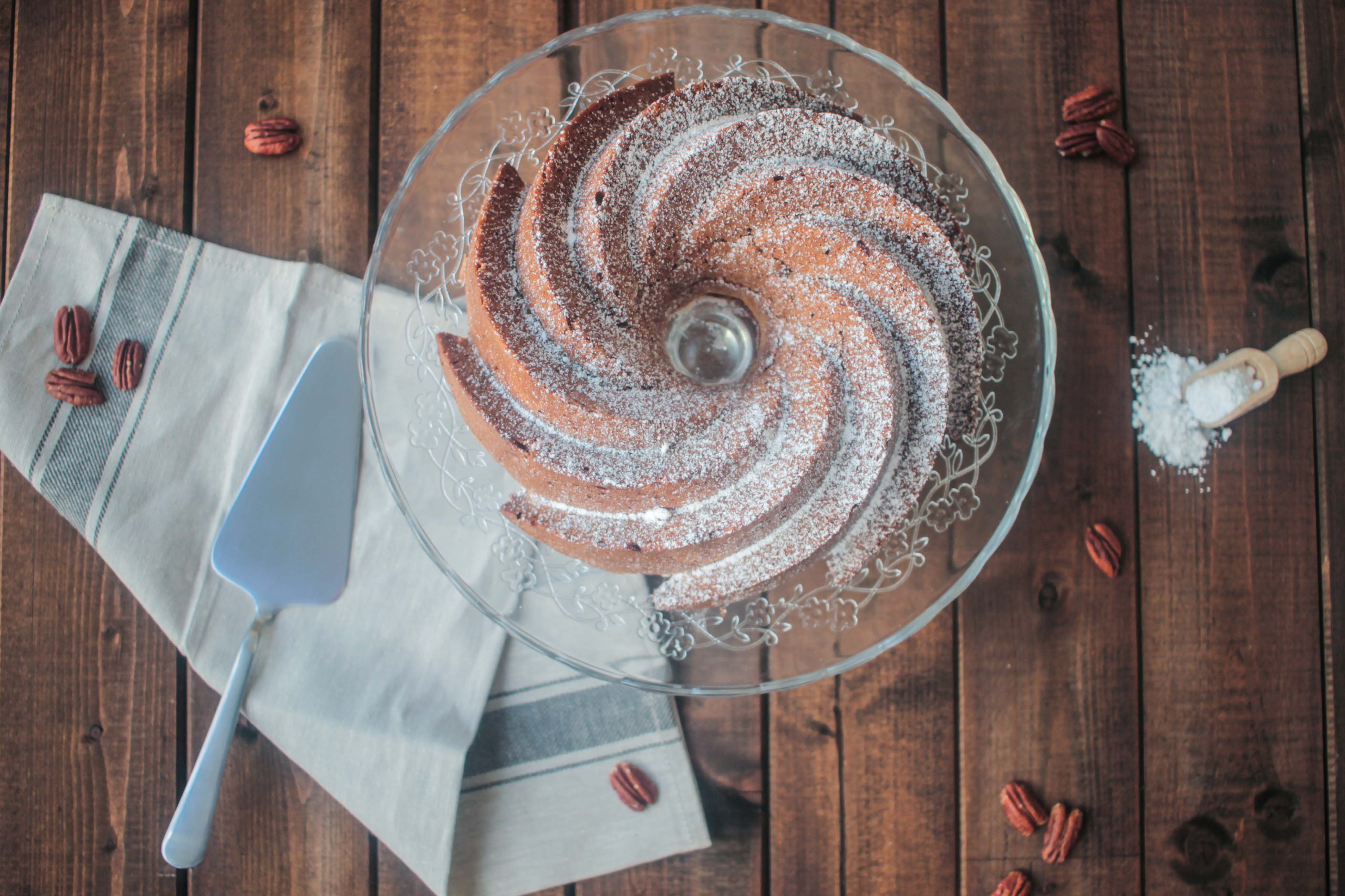 Bundt cake sirop d'érable et noix de pécan