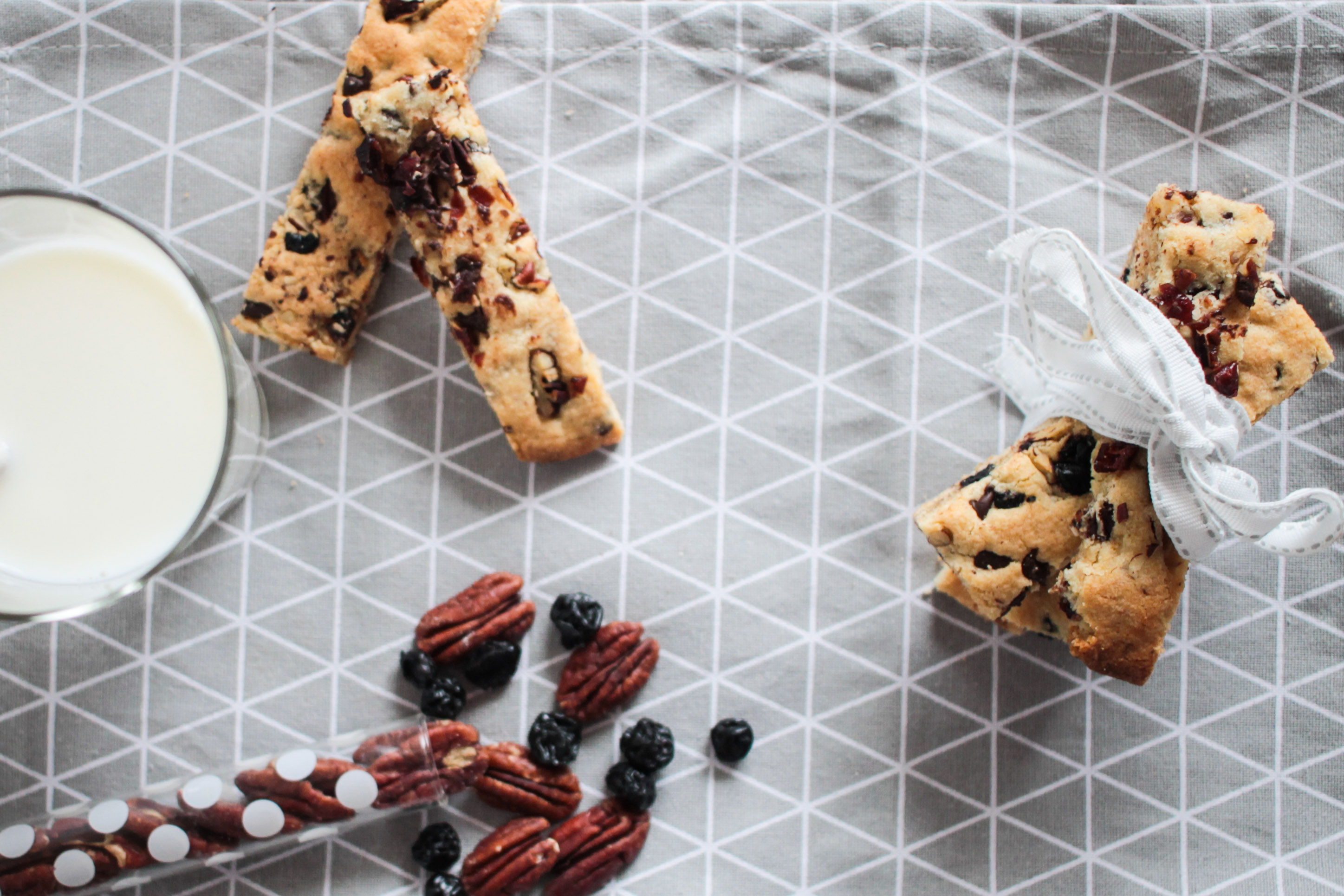 Cookie sticks noix de pécan chocolat cranberries/myrtilles