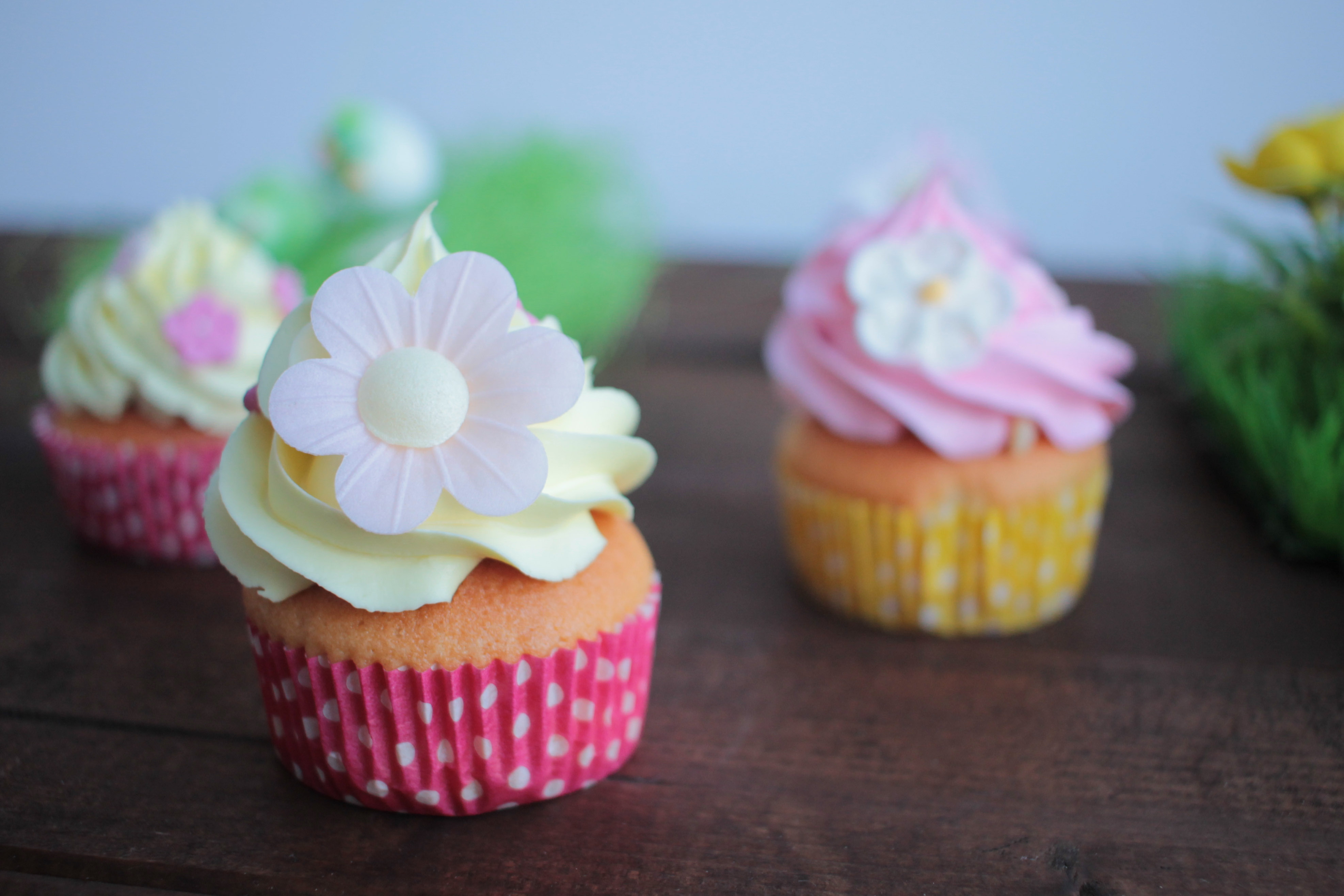 Cupcakes surprise à la fraise