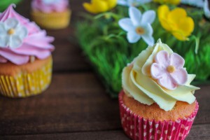 Cupcakes surprise à la fraise