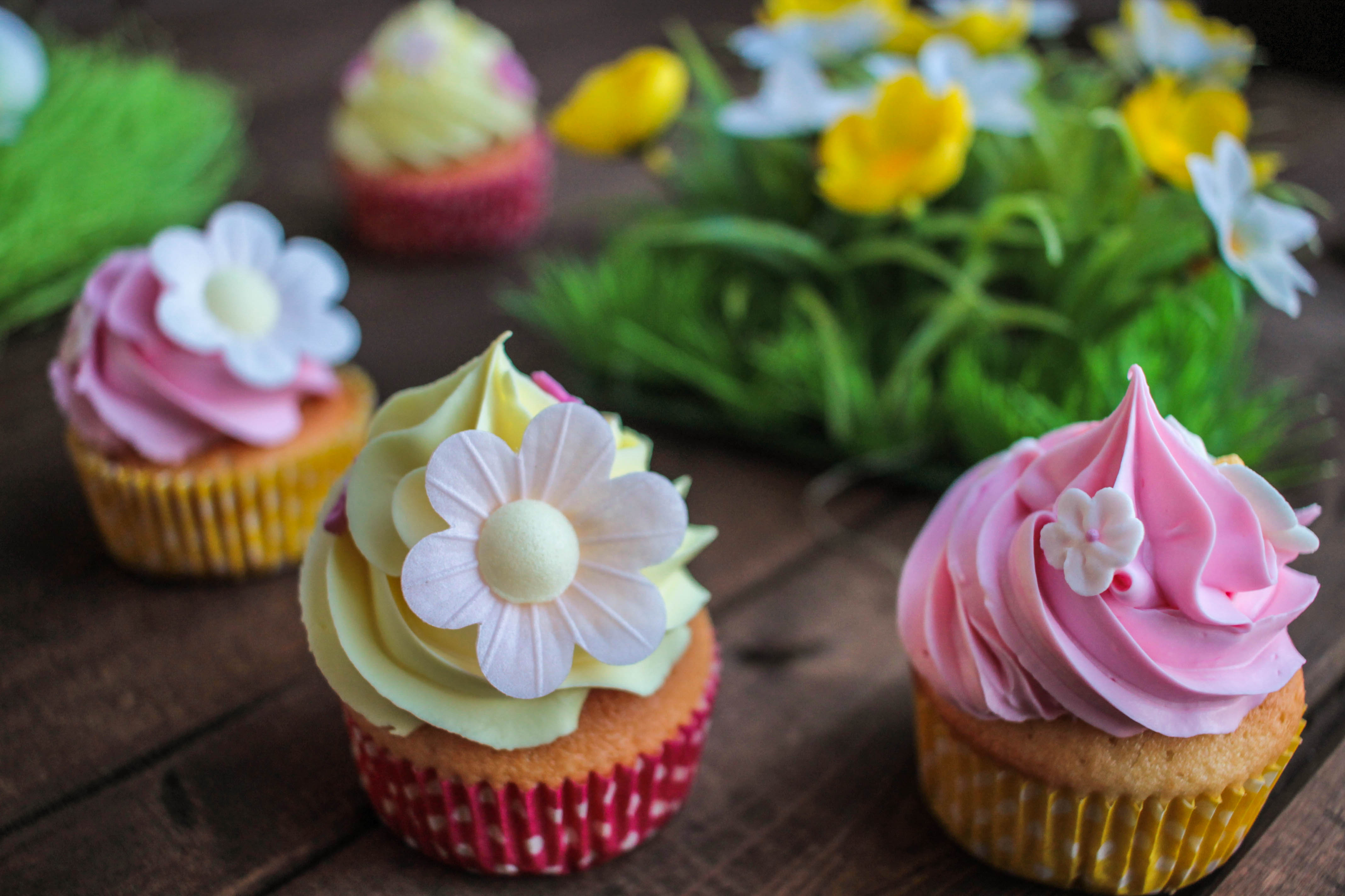 Cupcakes surprise à la fraise