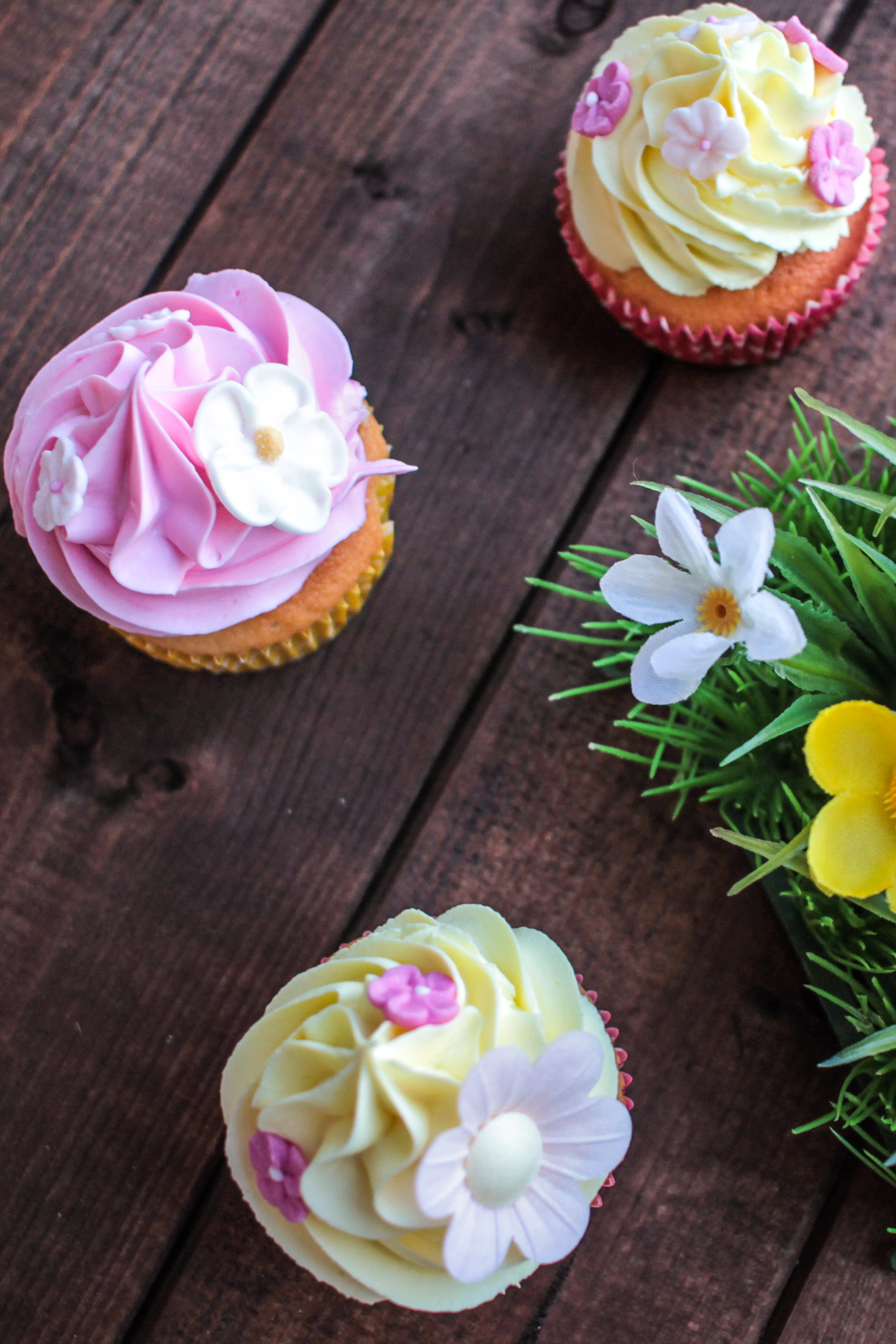 Cupcakes surprise à la fraise