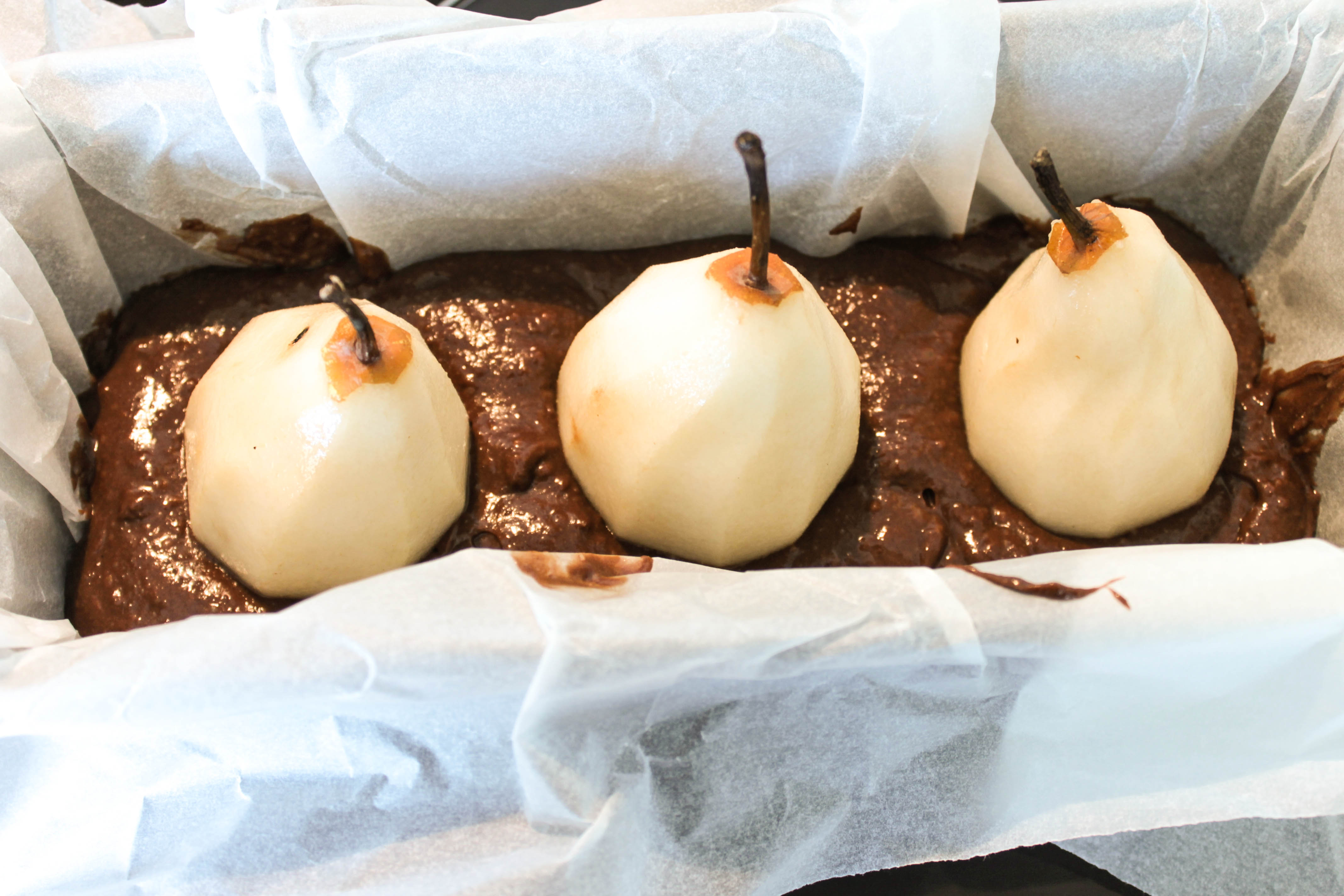 Gâteau au chocolat et aux poires