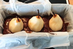 Gâteau au chocolat et aux poires