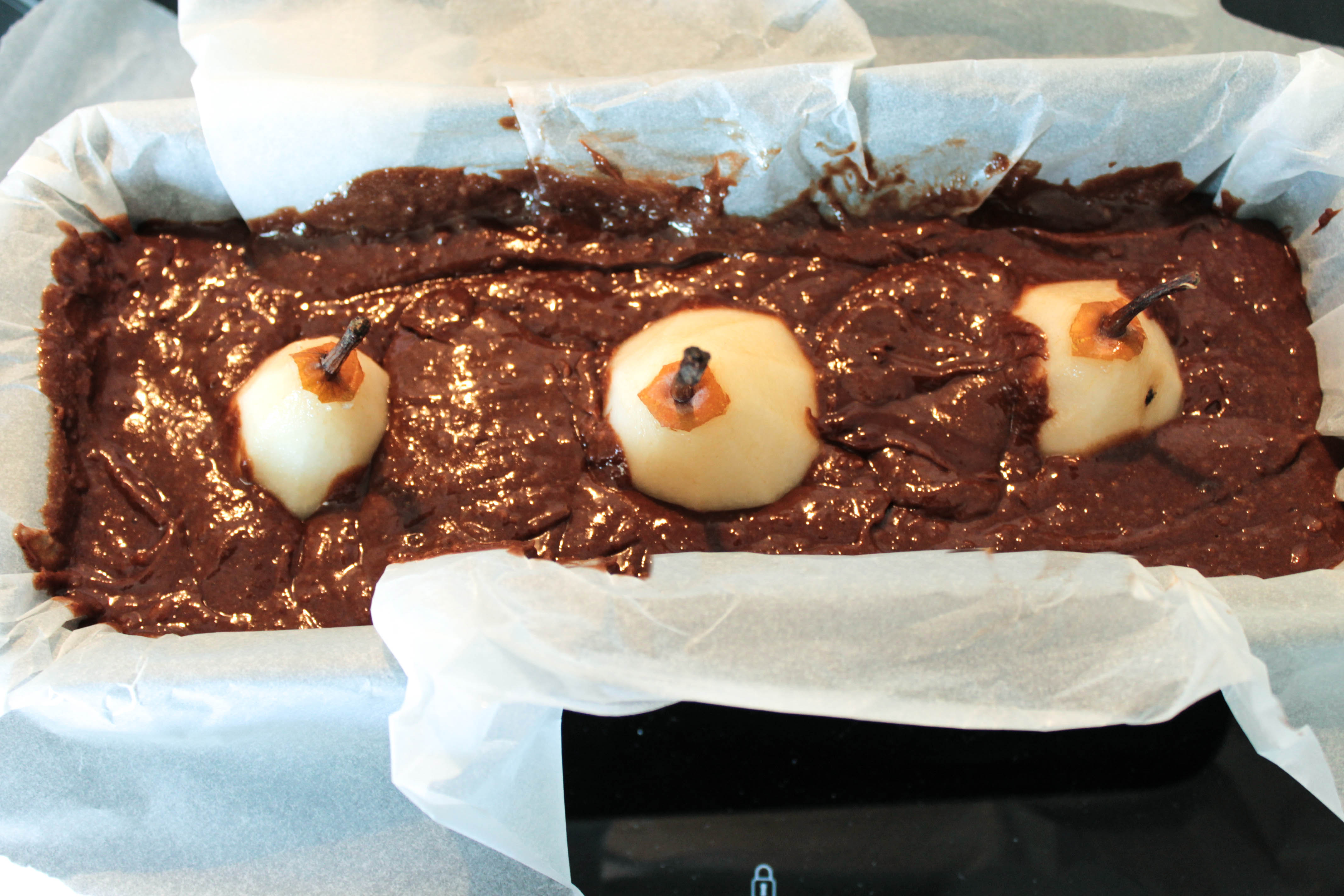 Gâteau au chocolat et aux poires