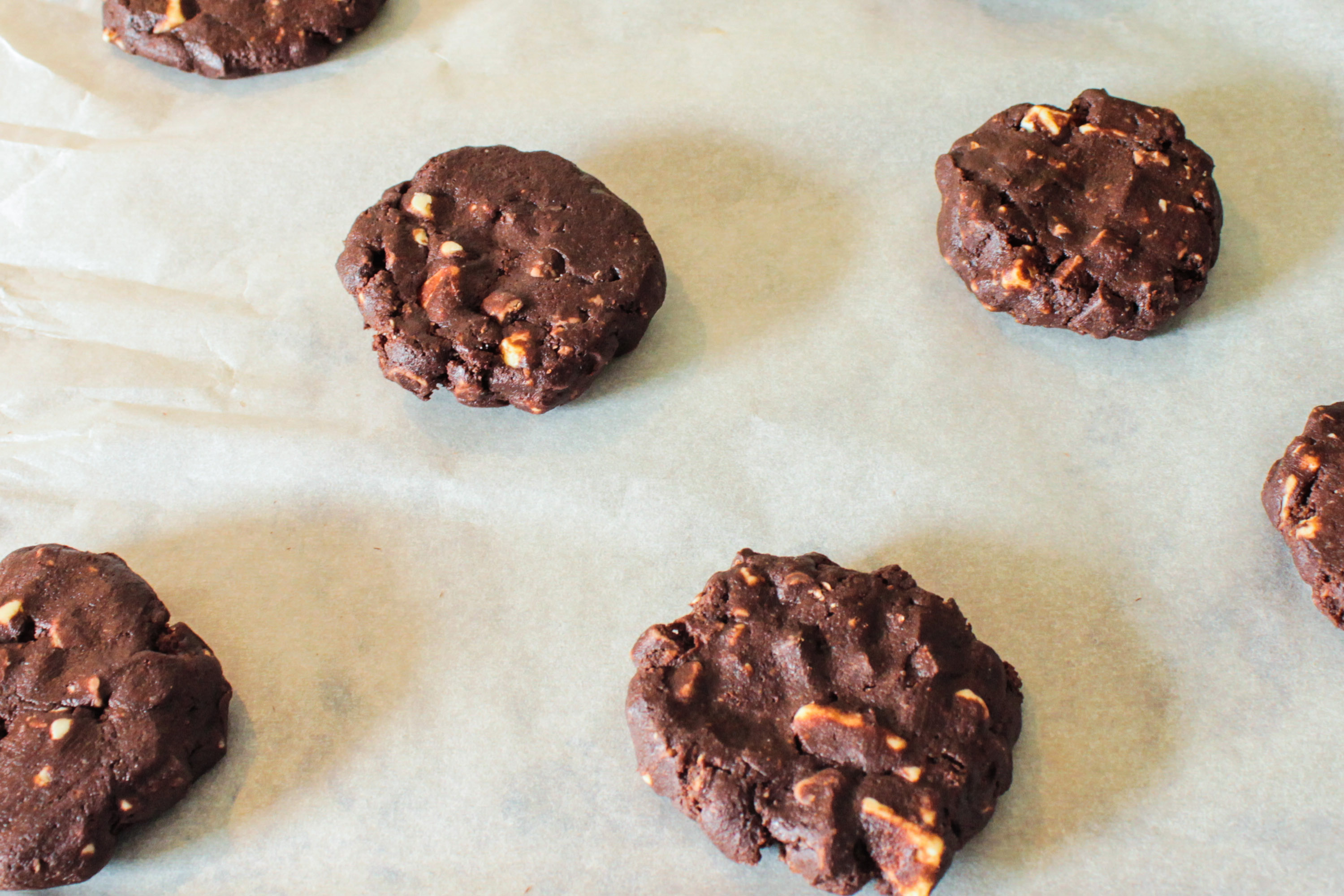 Cookies triplement chocolatés