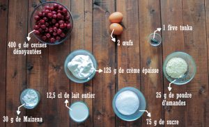 Clafoutis aux cerises et fève tonka