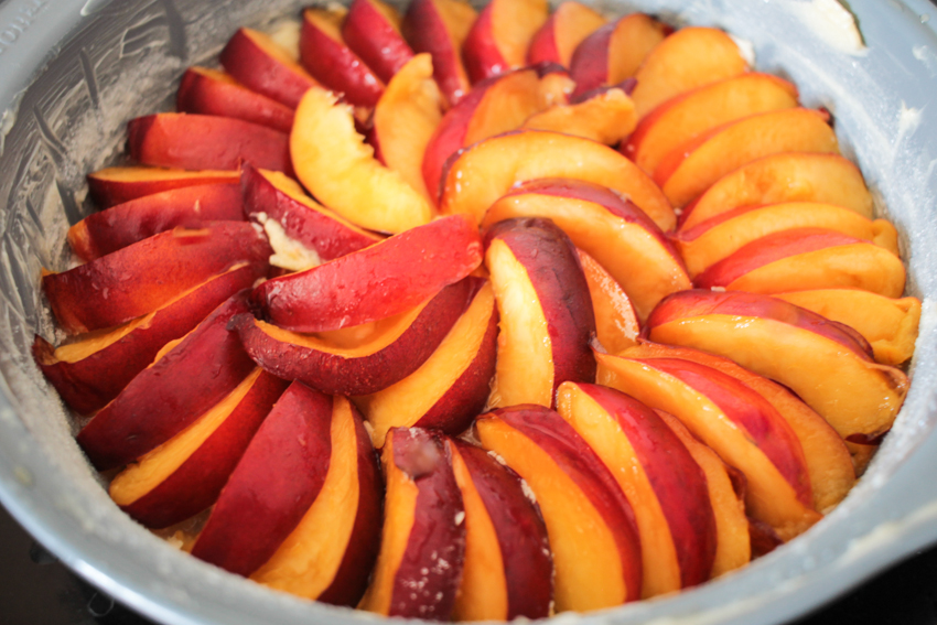 Tarte tatin nectarines et romarin