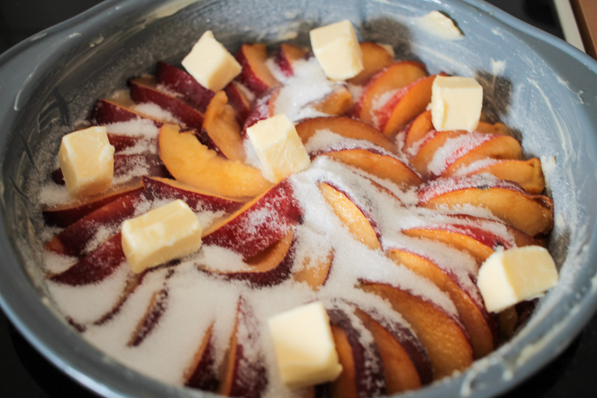 Tarte tatin nectarines et romarin