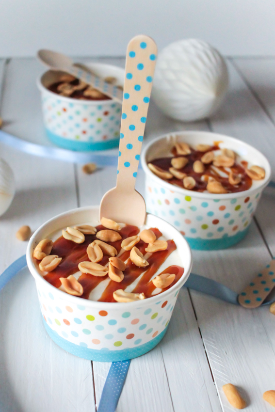 Petits pots de glace sans sorbetière