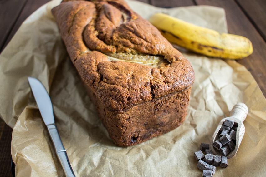 Banana bread aux pépites de chocolat