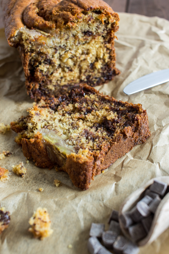 Banana bread aux pépites de chocolat