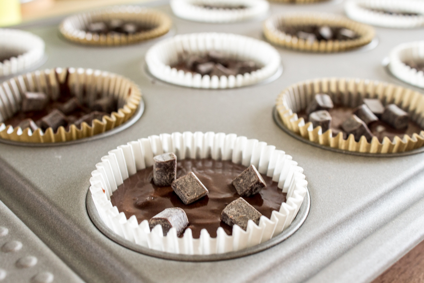 muffins très gourmands au chocolat