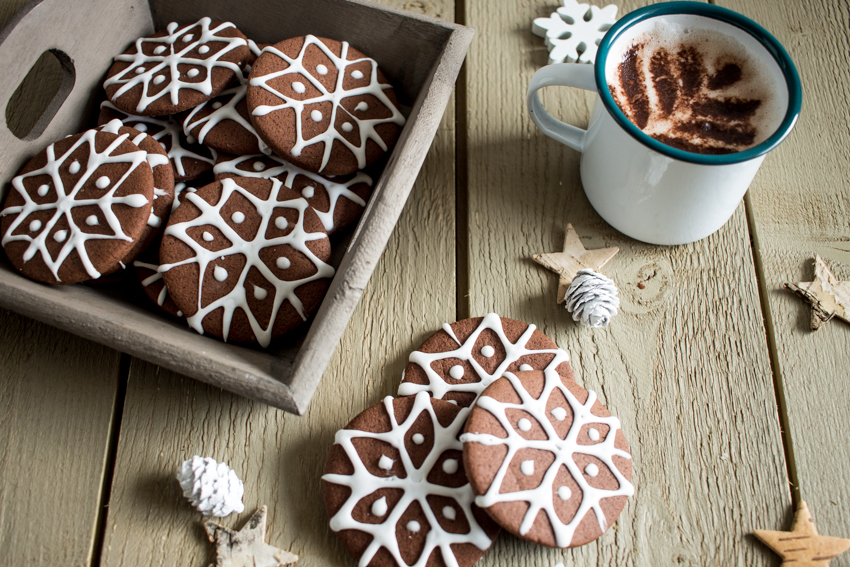 Petits sablés de Noël chocolat cannelle