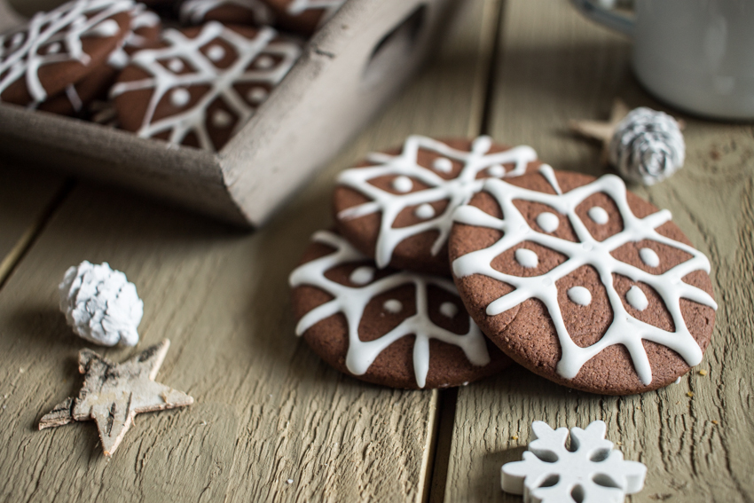 Petits sablés de Noël chocolat cannelle