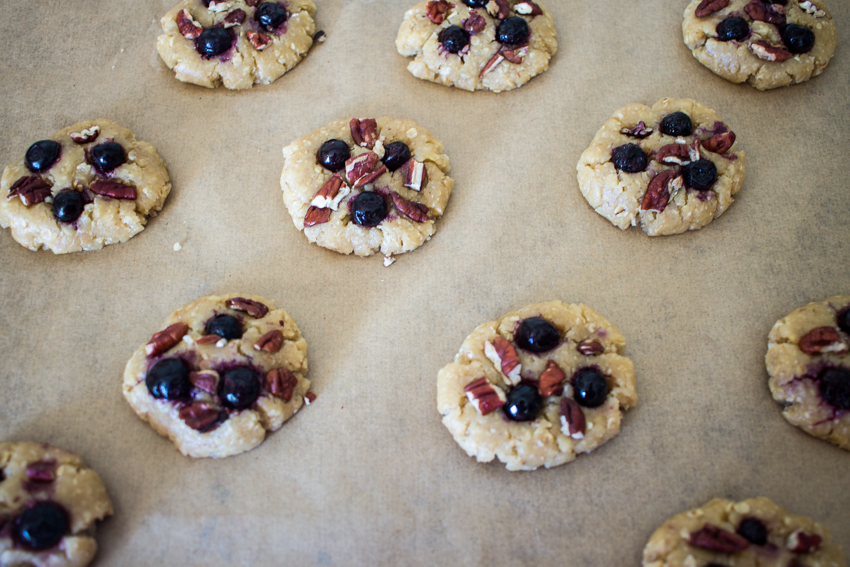 cookies vegan aux myrtilles