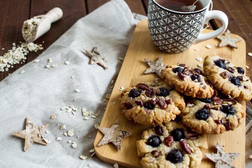 cookies vegan aux myrtilles