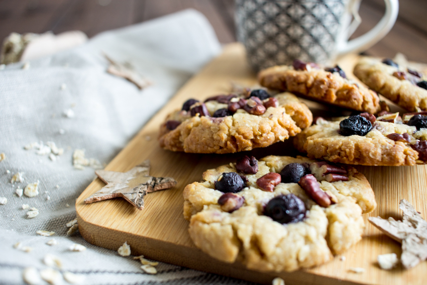 cookies vegan aux myrtilles