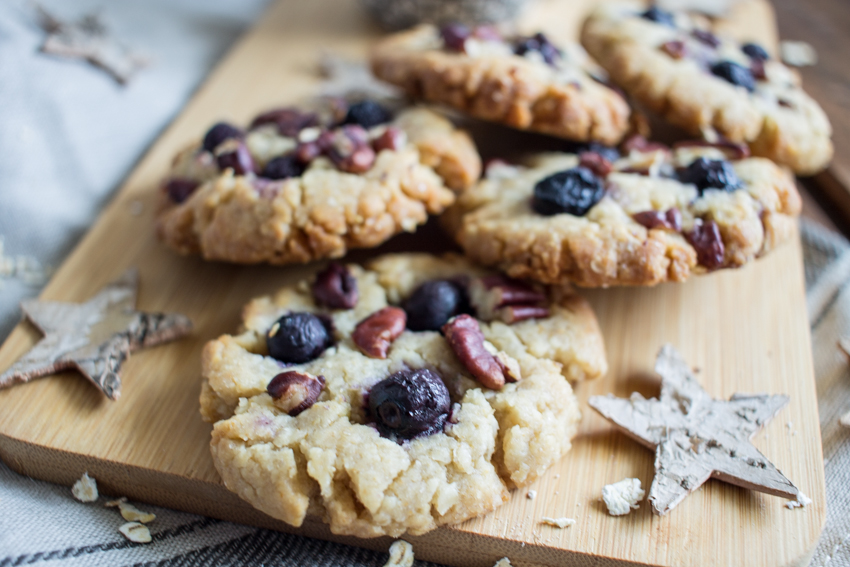 cookies vegan aux myrtilles