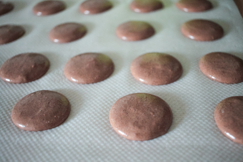 Macarons au chocolat