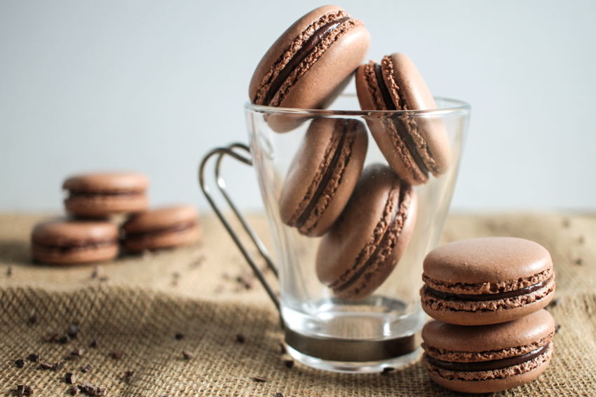 Macarons au chocolat