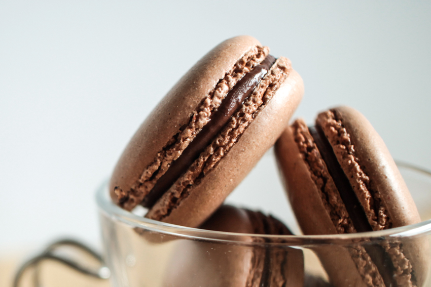 Macarons au chocolat