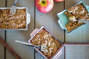 Crumbles pomme - banane - cannelle