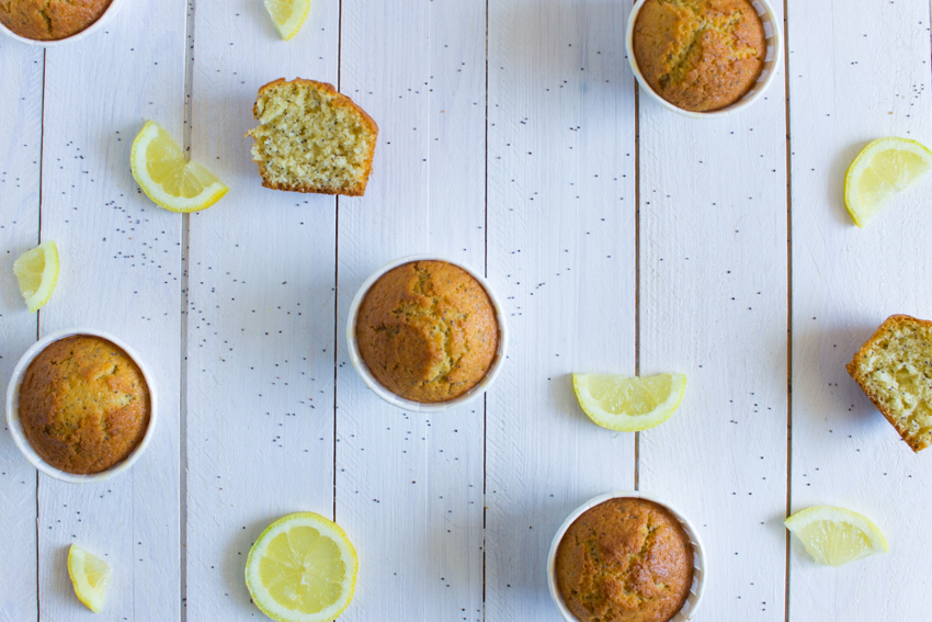 Muffins au citron et graines de pavot