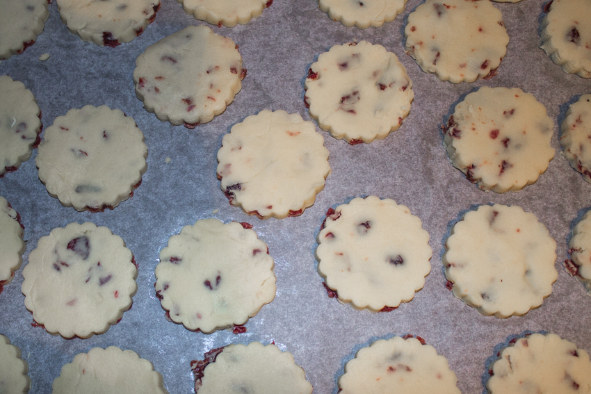 Cranberries shortbreads