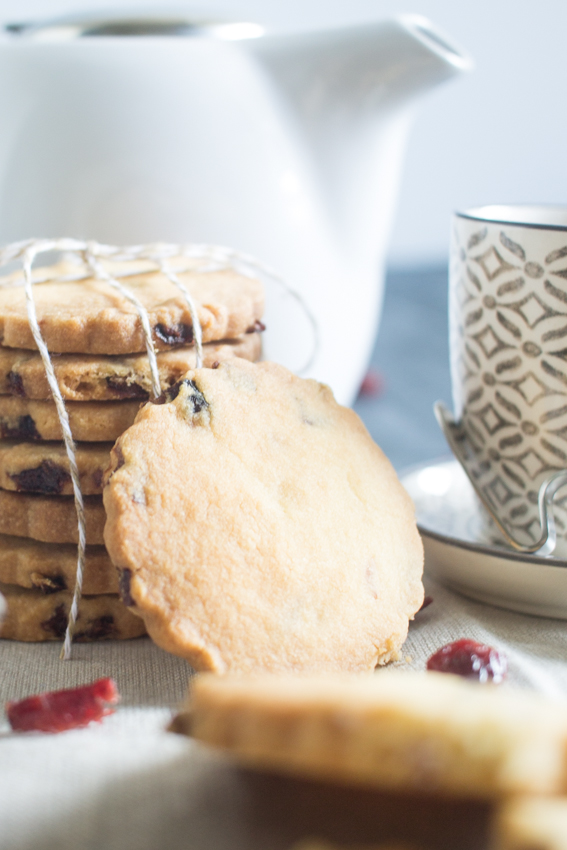 Cranberries shortbreads