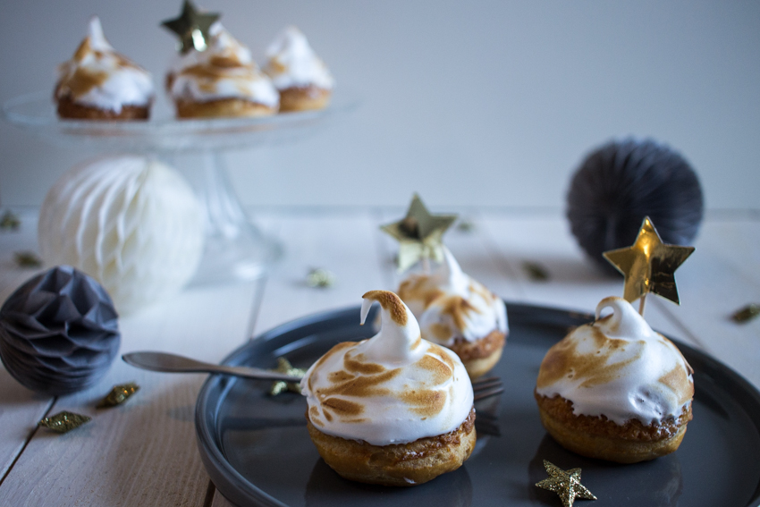 Petits choux au citron meringués