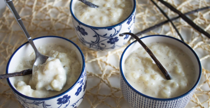 Riz au lait à la vanille : gourmand, onctueux et crémeux