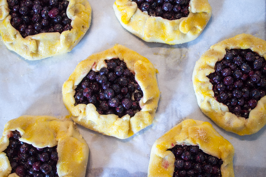 Tartes rustiques aux myrtilles