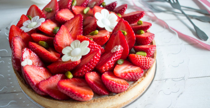 Une jolie tarte aux fraises, classique mais tellement bon !