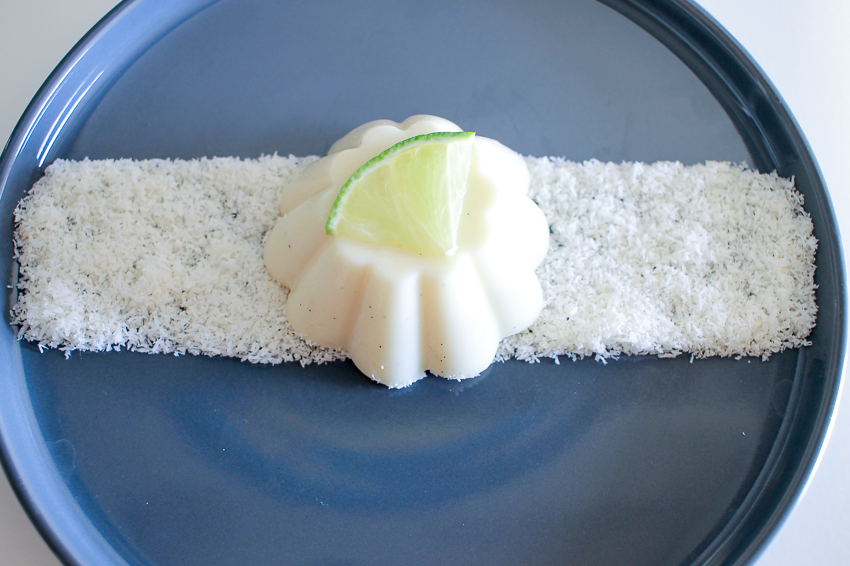 Blanc-manger coco citron vert