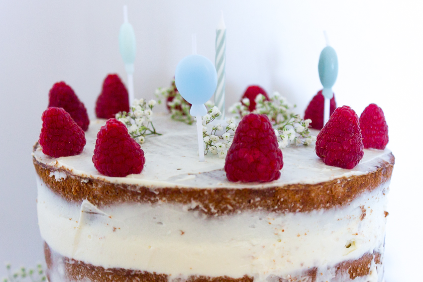 Naked cake aux framboises