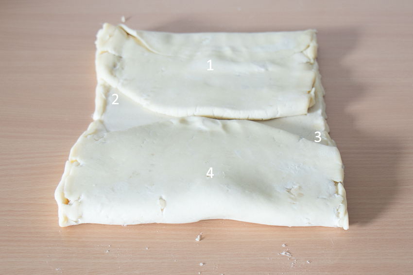 Pâte feuilletée inversée