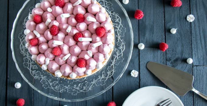 Entremet framboises citron vert