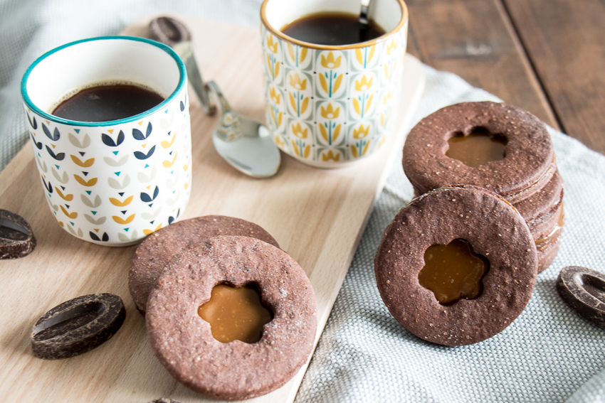 Biscuits chocolat dulce de leche