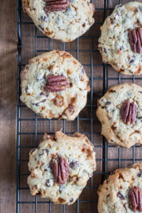 Cookies noix de pécan caramélisées chocolat caramel